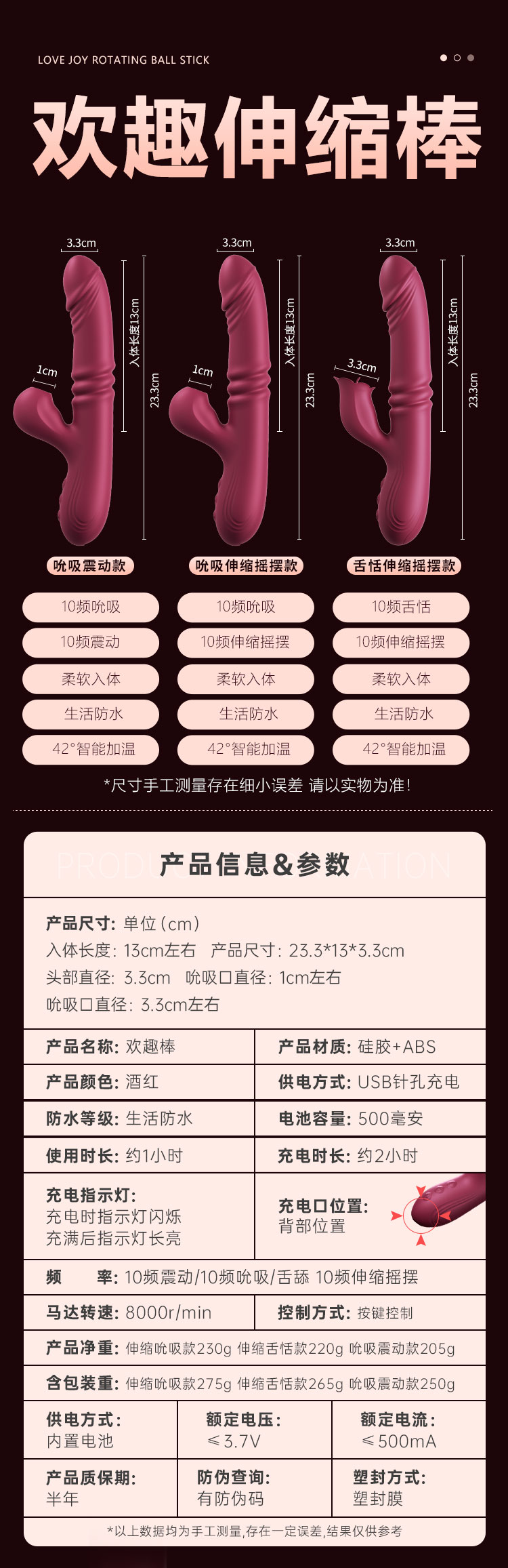 欢趣伸缩舌舔棒摇摆智 6976978543525(图1)
